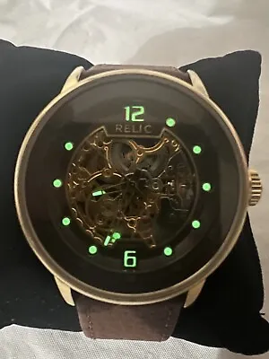 $44 • Buy Relic Skeleton Automatic Watch,ZR77241/991206, WR50M, 44 Mm Case, Men’s Watch