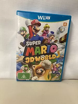 Nintendo Wii U Super Mario 3D World  COMPLETE With MANUAL VGC Free Postage • $26.95