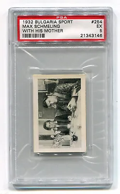 1932 Bulgaria Sport 254 Max Schmeling With W/ His Mother PSA 5 HOF Boxing Card • $44.99