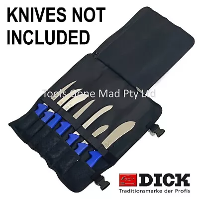 F Dick 7 Pocket Textile Butcher Hunter Chef Knife Storage Roll Bag Only- 8107601 • $79.90