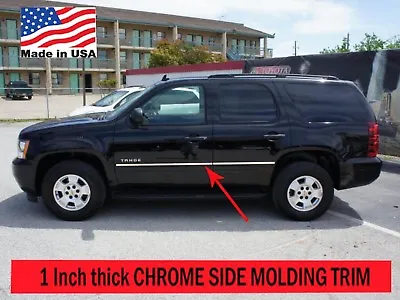 Flexible Chrome Side Door Molding Rocker Panel Trim Kit For TAHOE 2007-2014 • $45.63