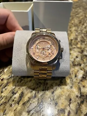 Michael Kors MK8735 Rose Gold Stainless Steel Case With Rose Gold • $50