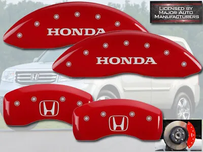 2009-2022  Honda  Pilot Front + Rear Red MGP Brake Disc Caliper Covers  H  Logo • $274.55