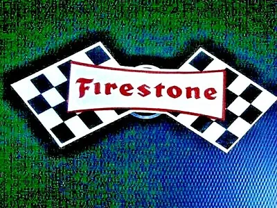 VINTAGE   Hot  Rod  Racers  Firestone  Tire  Sticker  Racing  Tires  Add  Logo. • $6.75