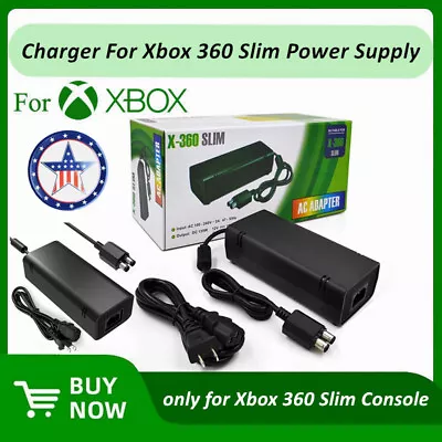 Replacement For Genuine Microsoft Xbox 360 Slim Power Supply AC Adapter Brick US • $17.89