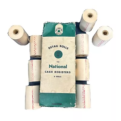 Vintage National Cash Register Detail Paper 9 Rolls • $39.95