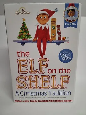 $19.99 • Buy The Elf On The Shelf Brown Eyed And Dark Skin Boy Elf And Story Book Boxed Set