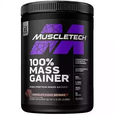 MUSCLETECH Pro Series Mass Gainer Protein Powder-Chocolate Fudge Brownie-5.15 Lb • $29.03