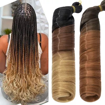 3/5*Packs French Curl Braiding Hair 24  Pre-Stretched Bouncy Braiding Extensions • £43.89