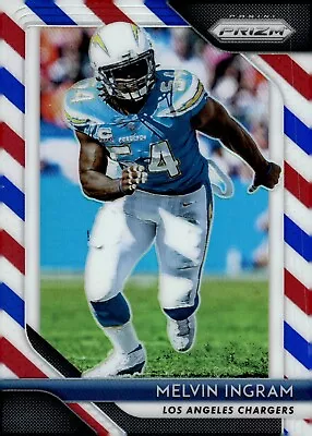 2018 Panini Prizm RED WHITE BLUE #101 MELVIN INGRAM Los Angeles Chargers F8 • $1.99