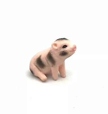 Schleich PINK SPOTTED PIGLET MINIATURE PIG Baby Sitting Farm Figure • $4.99