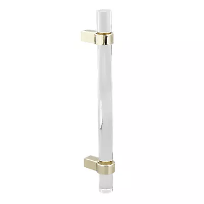 Crystal Acrylic Handle Modern Transparent Drawer Pull(Hole Spacing 96 Gold) • $7.55