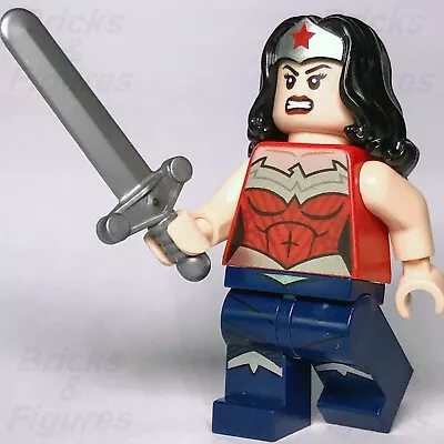 LEGO® Super Heroes Wonder Woman Minifigure Silver Tiara Justice League 76026 • $38.99