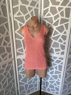$15 • Buy Women's Loft Soft Pink Sleeveless Knit V-Neck Sweater S NWOT