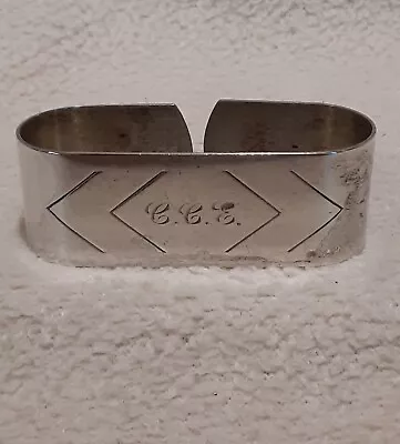 Sterling Silver Monogrammed Cce Napkin Ring 22.5 Grams • $49.99
