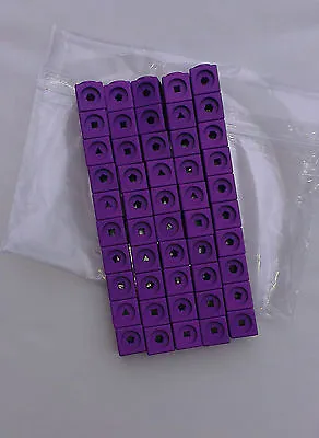 Maths Link Counting Cubes (New Pack Of 50 Purple 2cm X 2cm X 2cm Cubes) • £7.25