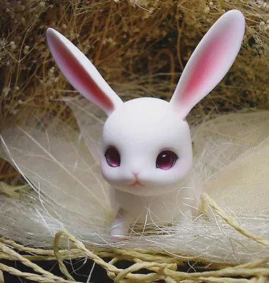 1/12 BJD Doll SD Cute Pet Mini Rabbit White Skin-Free Face Make UP+Body Make UP • $67.74