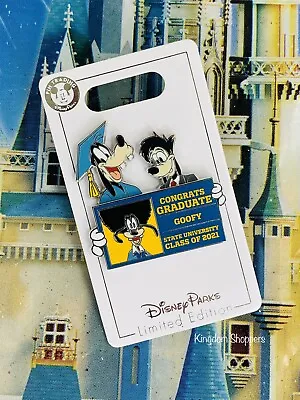 $24.95 • Buy 2021 Disney Graduation Day Congrats Goofy & Max Pin LE 4000 New Class Of 2021
