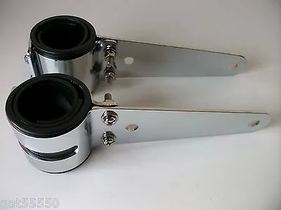$38.12 • Buy Motorcycle 40-54mm Headlight Brackets Streetfighter Gsf Gsxr Cbf Sv Zxr Cbr Xvs 