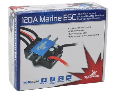 Dynamite 120A Brushless Marine Boat ESC Electronic Speed Control 2-6S DYNM3875 • $119.95