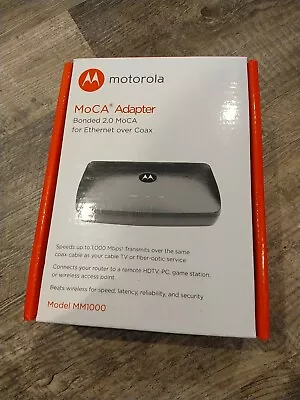 Motorola MOCA/MM1000 Adapter For Ethernet Over Coax/Bonded 2.0 MoCA  • $67.99