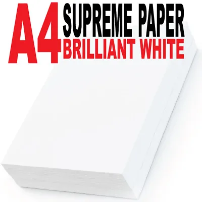 Multipurpose Brilliant White Paper A4 80gsm Office Printer Copy Copier Fax   • £2.99