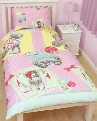 Girls Pink Tatty Teddy Vintage Duvet Set & Matching Curtains Me To You Bedding • £19.99