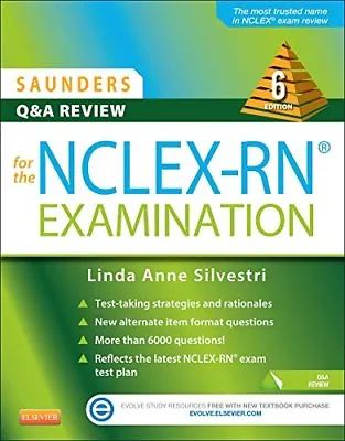 $22.95 • Buy Saunders Q & A Review For The Nclex-Rn Examination   By  Linda Anne Silvestri