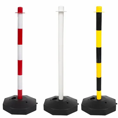 £25.99 • Buy Post & Base Safety Security Queue Crowd Traffic Barrier System For Plastic Chain