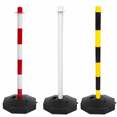 Post & Base Safety Security Queue Crowd Traffic Barrier System For Plastic Chain • £18.99