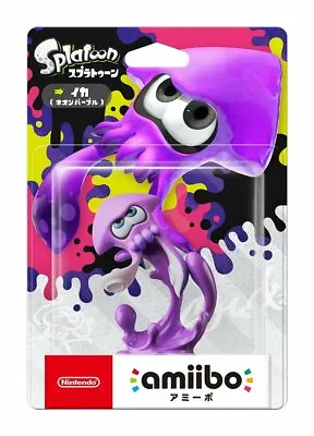 $119 • Buy Neon Purple Inkling Squid Splatoon 2 Amiibo Character Nintendo Switch New 3DS