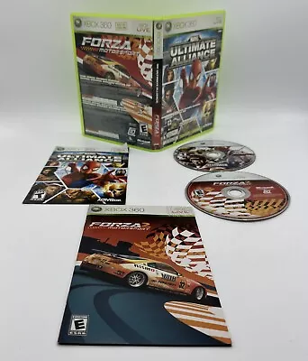 Marvel Ultimate Alliance Forza Motorsport 2 (Xbox 360) Complete With Manual • $12.95