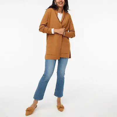 NEW J. Crew   Chelsea Sweater  Cardigan Blazer Camel  XS • $69.99