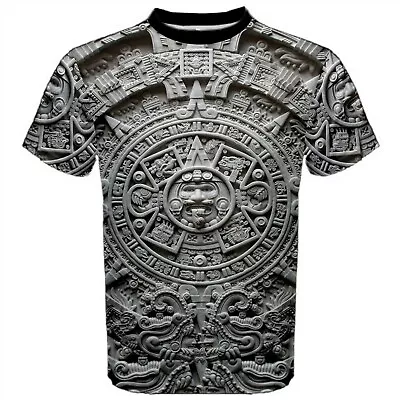 Calendar Sunstone Mexico Mayans T-shirt • $24.29