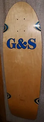 G&S ProLine 500 Reissue Skateboard Deck Blue Logo And Wheel Wells Gordon & Smith • $159