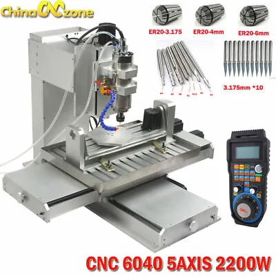 6040 5axis CNC 2.2KW Router Engraving USB Port Machine Metal Milling Machine US  • $2925.70