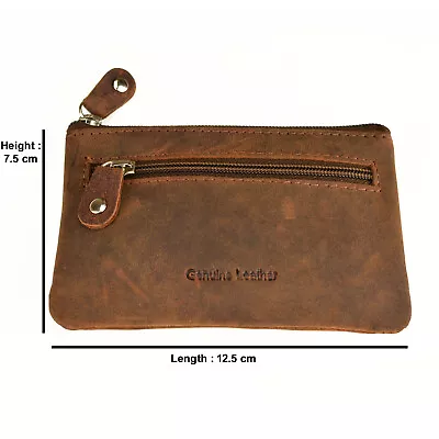 $9.99 • Buy Genuine Full Grain Leather Coin Purse 13018