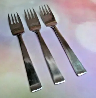 Lot Of 3 SOLA CORA Stainless 6 1/8  Salad Forks Holland - MCM • $13.95