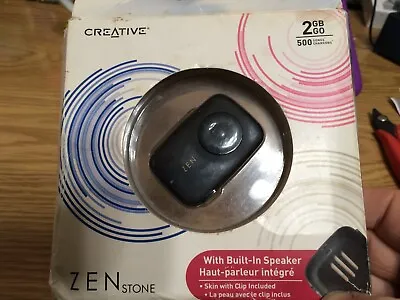 RARE NEW NOS Creative ZEN Stone Black 2GB WMA MP3 Media Player Built-In Speaker • $179.99