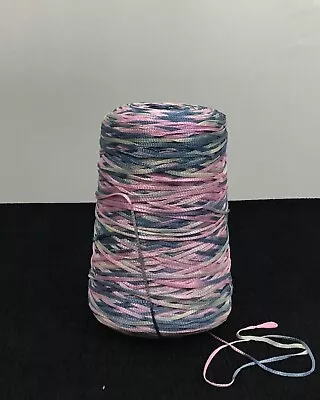 Variegated Harlequin Ribbon Rayon Yarn: 14.8 Oz Cone • $12