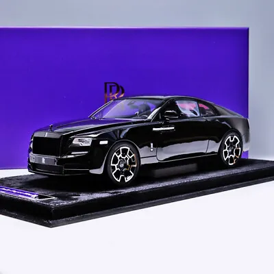 HH 1:18 Scale Rolls-Royce Wraith BB Diecast Car Model Collection Diamond Black • $999.99