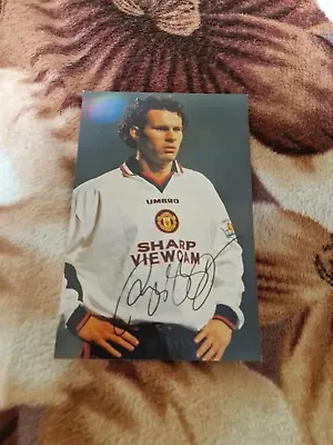 Ryan Giggs Signed Autograph PHOTO Signature Manchester UNITED • £5