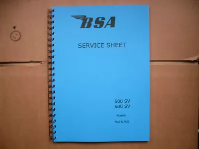 Bsa M20m21 Workshop Manual - 1948 - 1963  Rigid And Plunger Models • $36.68