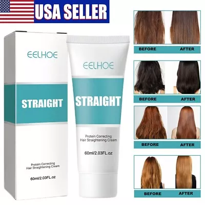 Protein Hair Straightening Cream Silk & Gloss Permanent Hair Straightener Relax • $8.54