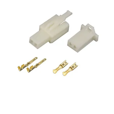 2.8mm 2 Pin Way Automotive Electrical Wire Connector Male  And Female Cable • $6.29