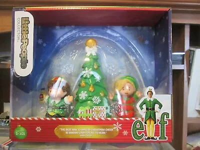 Fisher Price Little People Collector ELF Movie Figure Set Christmas Buddy Jovie • $37.25