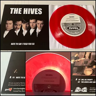 THE HIVES Hate To Say I Told You So 7” Red Vinyl 100-Millencolin Bad Religion • $100