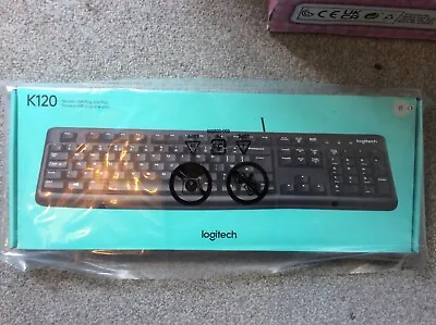 Logitech K120 Wired Keyboard For Windows QWERTY Italian Layout Has A-Z New • £3.10