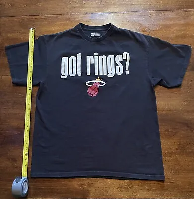 Miami Heat Got Rings T Shirt Men’s Size XL NBA Exclusive Collection Shirt Cotton • $20