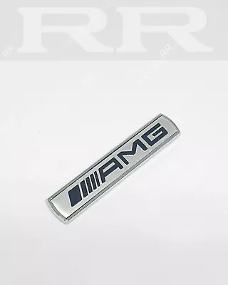 MERCEDES AMG SILVER Side Wing Badge Emblem C E A S SL SLK CLASS Decor OZ C63 AUS • $17.95